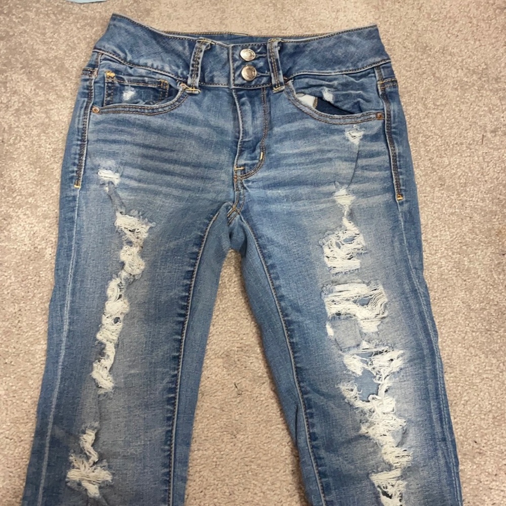 American eagle artist crop jeans